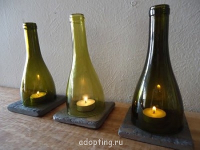 Идеи для интерьера. Своими руками - 1359445557_veschi-iz-butylok-4.jpg