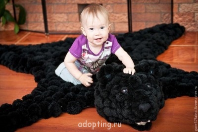 Идеи для интерьера. Своими руками - 40412564875-dlya-doma-interera-kovrik-medvezhya-shkura-n5921.jpg