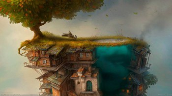 Осень - fantasy-wooden-houses-piano-tree-2560x1440.jpg