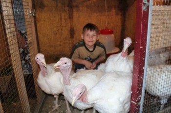 Коля с девчонками.